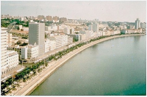 Vista panorámica de Luanda en los años 70