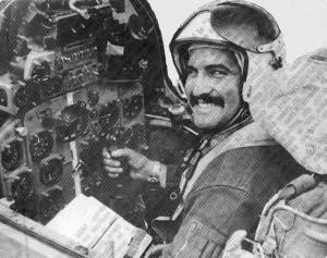 Capitán Jorge González Pérez, caído en Angola. El avión MIG-23ML que pilotaba fue derribado cerca de Menonge el 25 de julio de 1986. Foto tomada del blog HavanaLuanda